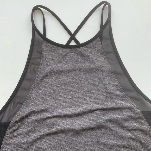 Lululemon Run Off Route Sheer Tank Top Racerback Crisscross Strappy Back Black 8 - Picture 12 of 15